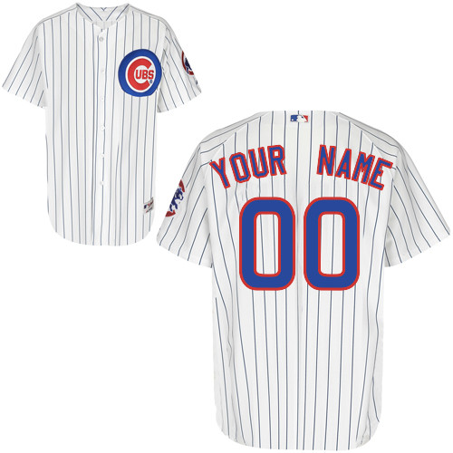 Customized Chicago Cubs MLB Jersey-Men's Authentic Home White Cool Base Baseball Jersey